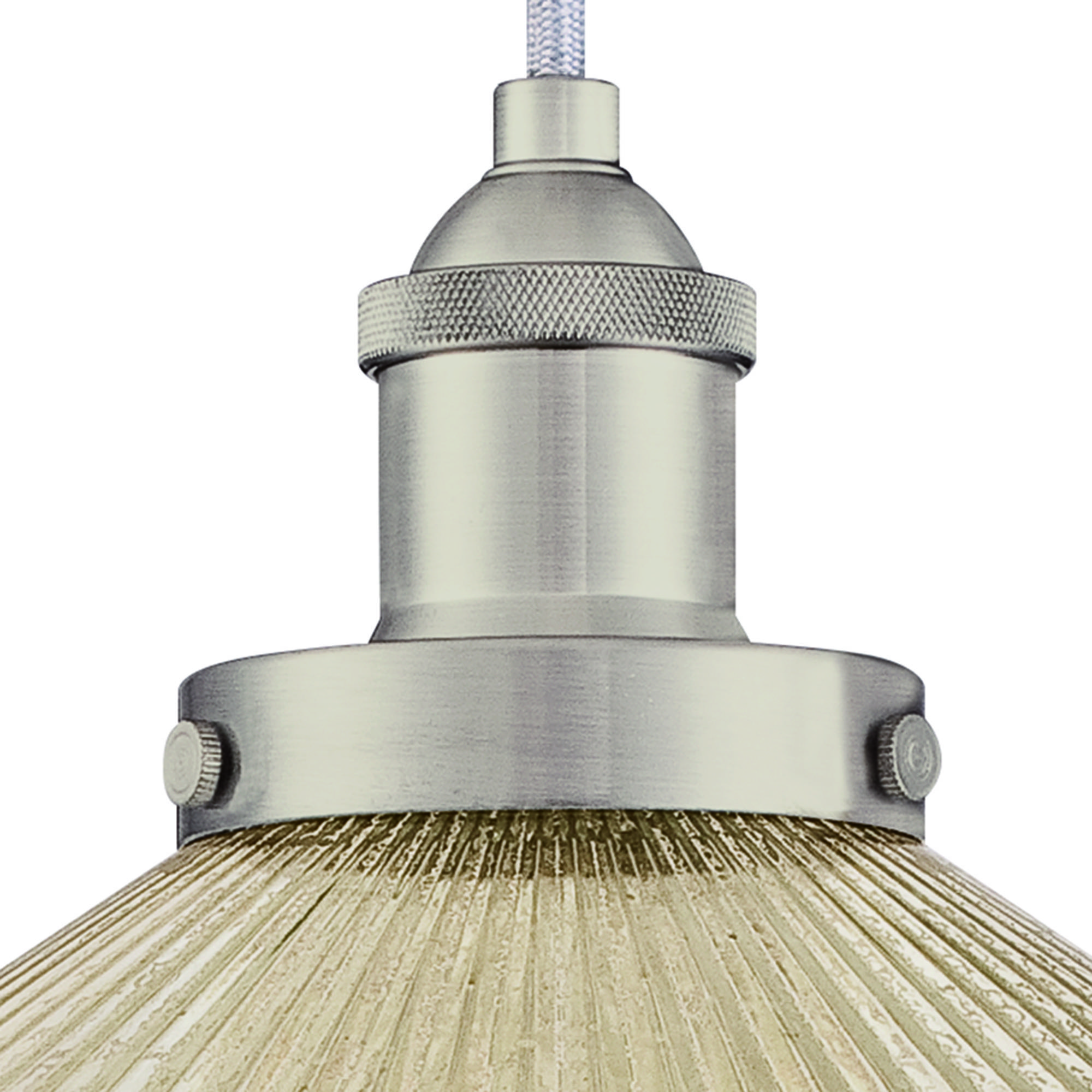 Pendelleuchte Bonnie Nickel / Spiegelglas mit 1 Lampe