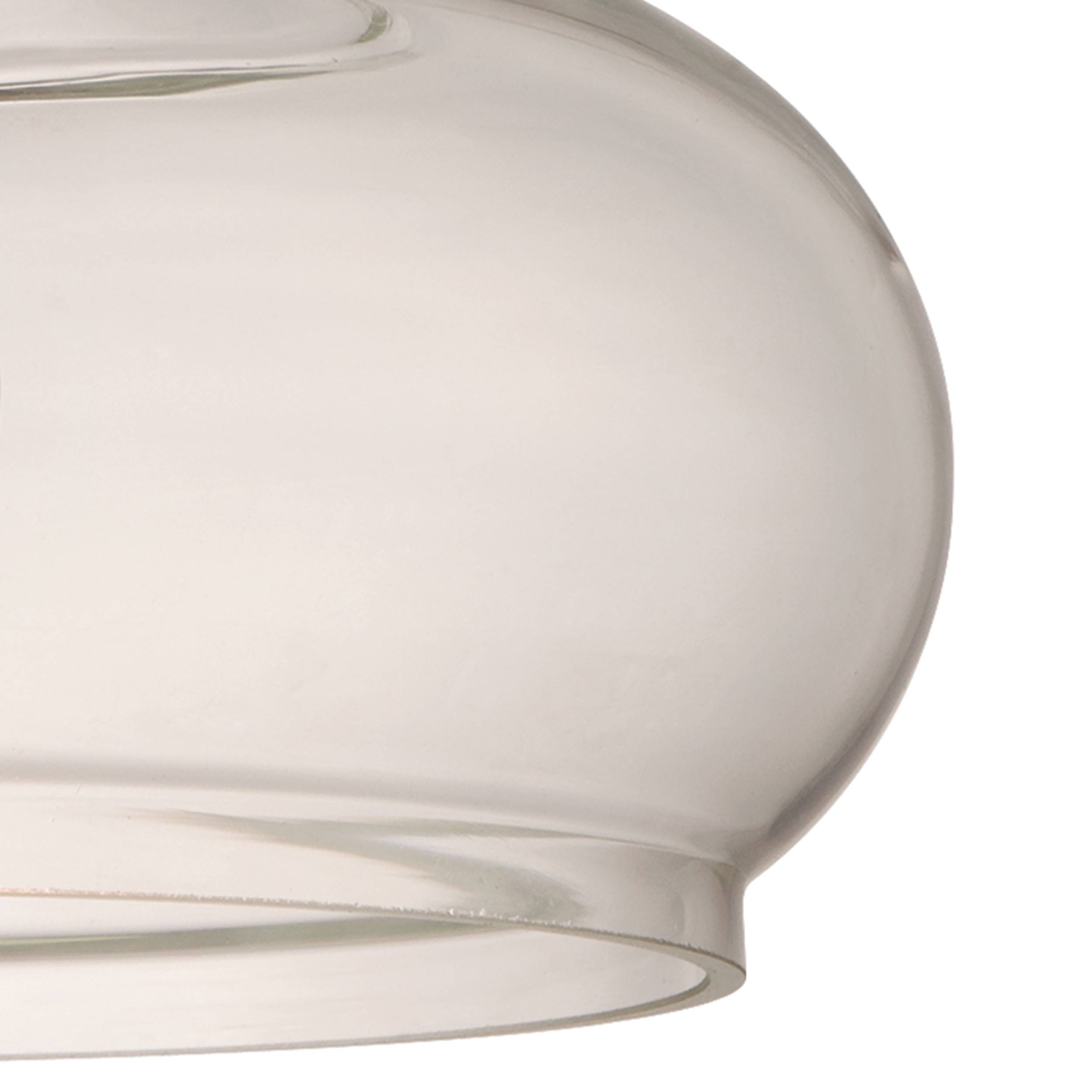 Pendelleuchte Chrom / Klarglas Maxi mit 1 Lampe
