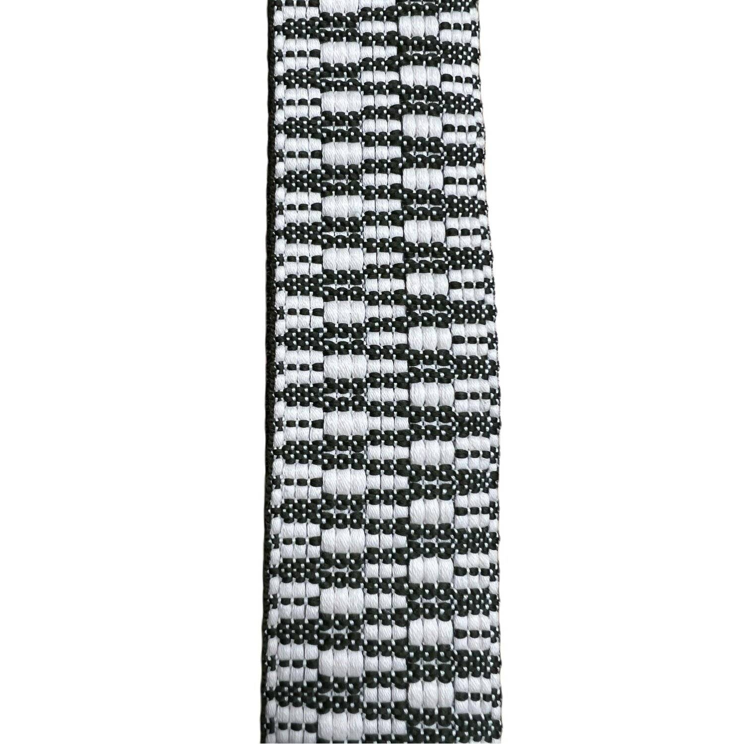 Schulterriemen Baumwolle Verstellbarer 5CM Schultergurt Breiter Taschengurt 94-140cm für Damen und Herren Grün-Weiß