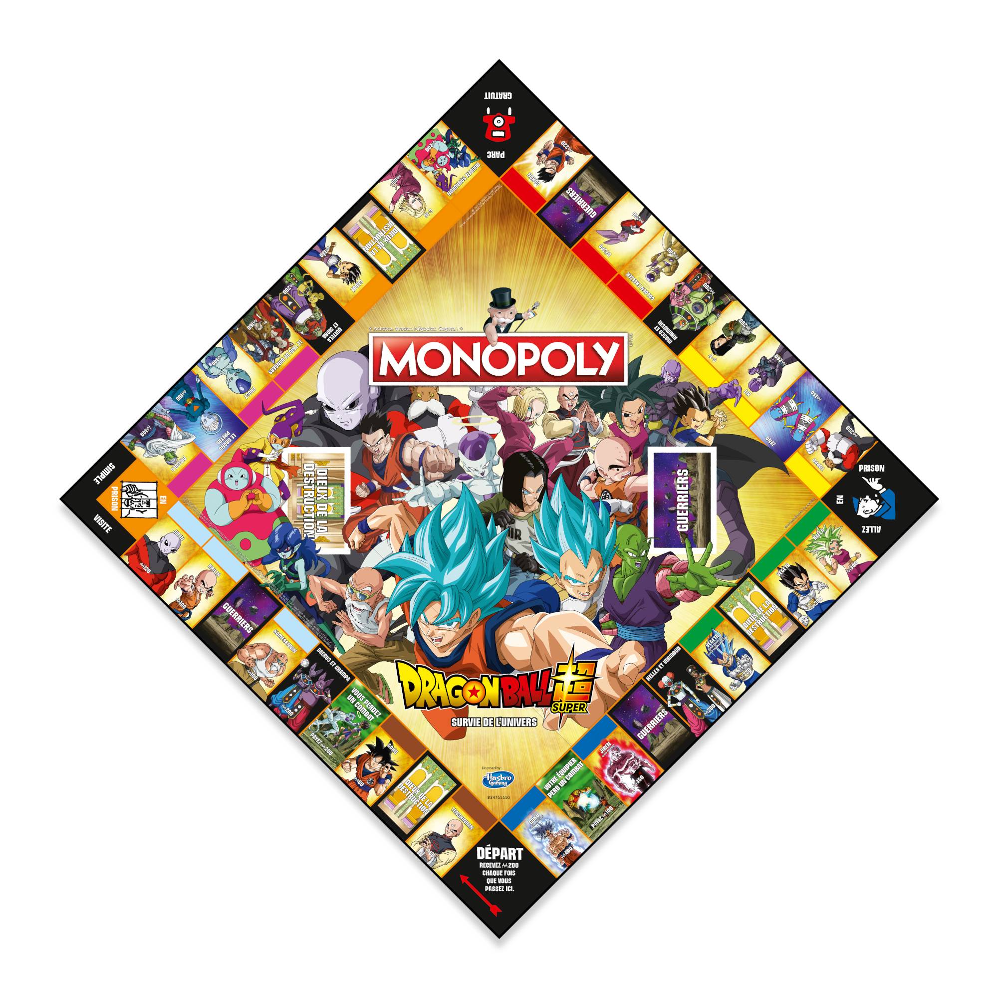 Monopoly Dragon Ball Super (deutsch/französisch) Brettspiel Gesellschaftsspiel Anime