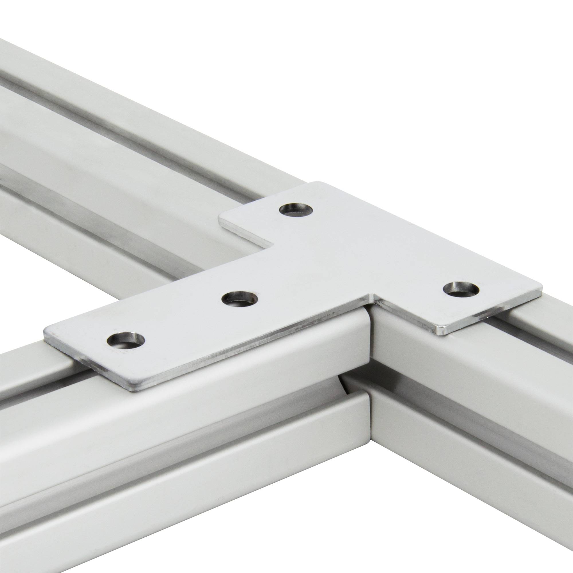 SCHMIDT systemprofile Verbinderplatte T 110x85x36mm Nut 8 Stahl verzinkt Verbindungsplatte Aluprofil-Zubehör