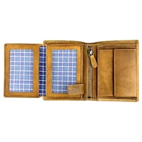 Geldbörse Herren Echt-Leder-Geldbeutel Brieftasche Portmonee RFID-Schutz Münzbörse Business Edel HS11 Braun Hochformat Geldbörse Herren Echt-Leder-Geldbeutel Brieftasche Portmonee RFID-Schutz Münzbörse Business Edel HS11 Braun Hochformat