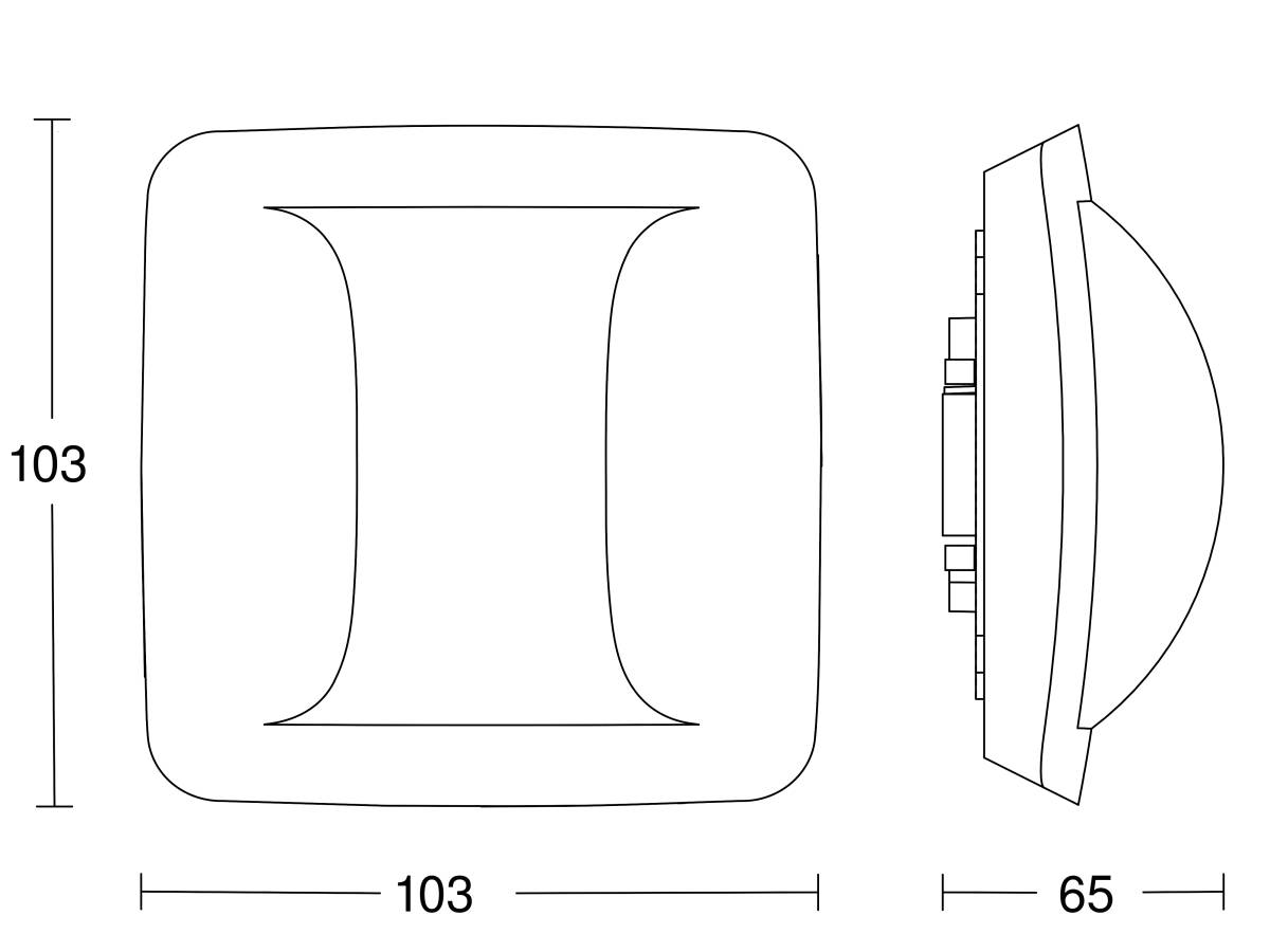 Steinel Präsenzmelder Hallway UP SW KNX