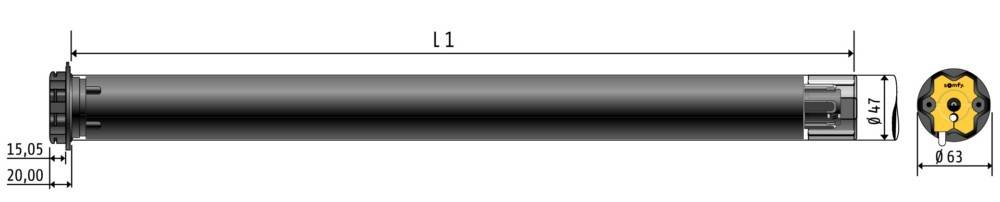 Somfy Funkeinsteckantrieb 1243675