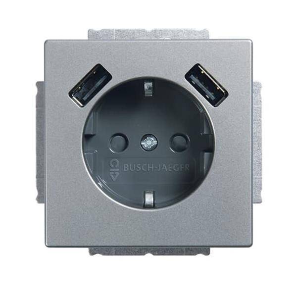 Busch-Jaeger SCHUKO-2x USB Steckdose 20 EUCB2USB-866
