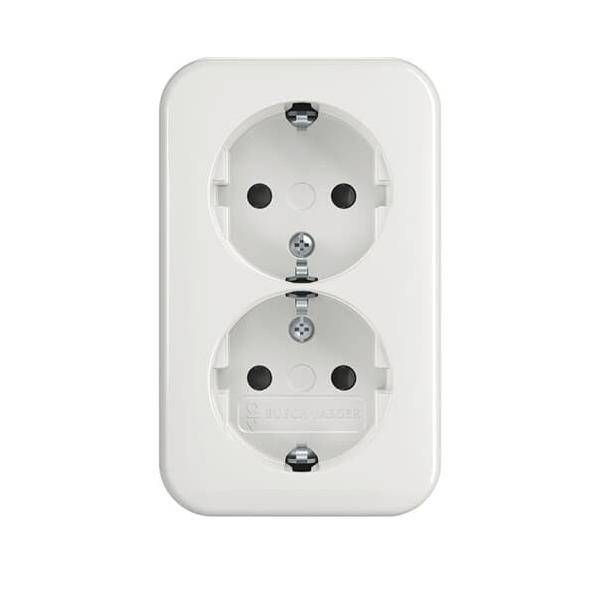 Busch-Jaeger SCHUKO-Doppelsteckdose 202 EAPB/11W