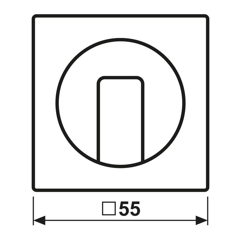 Jung Abdeckung für Drehschalter A 1541 BF SWM