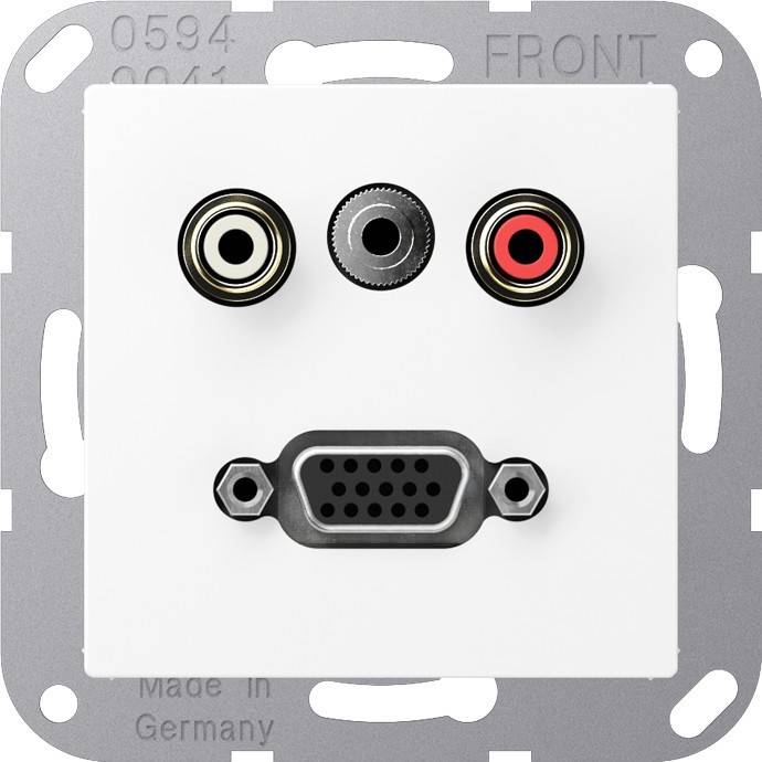 Jung Multimedia-Anschlusssystem MA A 1072 WWM
