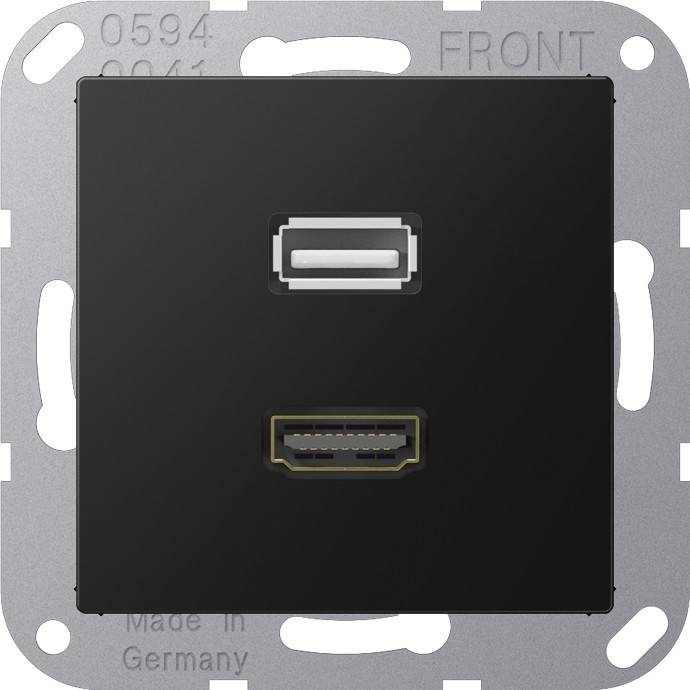 Jung Multimedia-Anschlusssystem MA A 1163 SWM