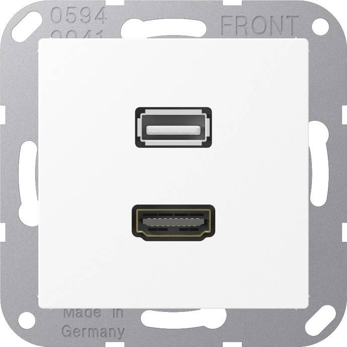 Jung Multimedia-Anschlusssystem MA A 1163 WWM