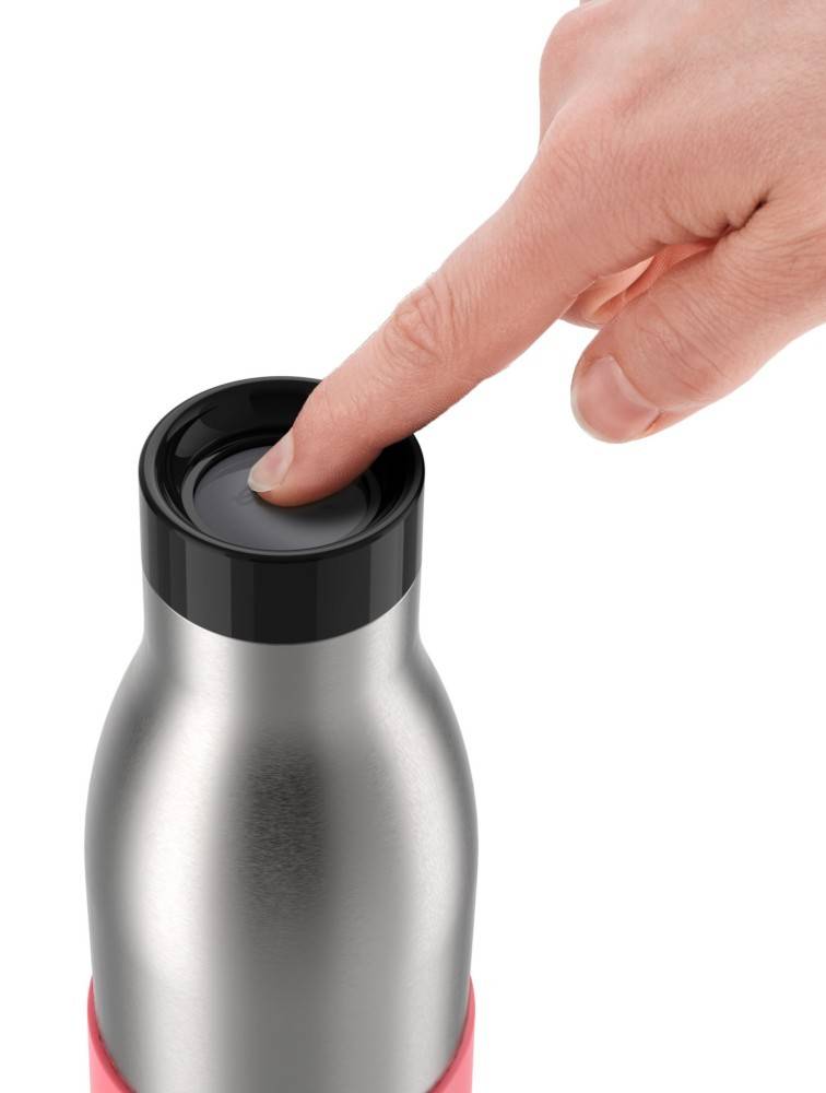 Emsa Trinkflasche BLUDROP sleeve Coral