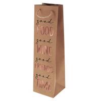 Susy Card 40051222, Geschenkverpackungstasche, Holz, Abbildung, Papier, Herzlichen Glückwunsch, 105 mm