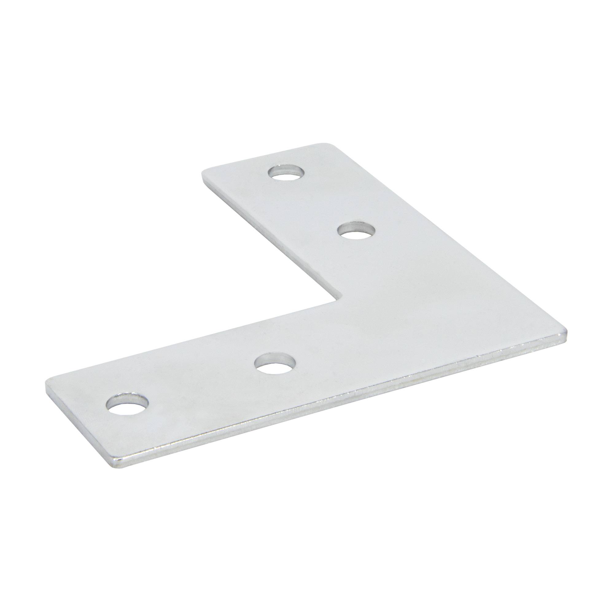 SCHMIDT systemprofile 10x Verbinderplatte L 110x110x36mm Nut 8 Stahl verzinkt Flachwinkel Verbindungsplatte Aluprofil-Zubehör