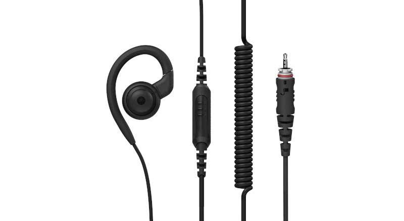 Over-the-Ear Earpiece, 2.5mm Single Pin, Straight