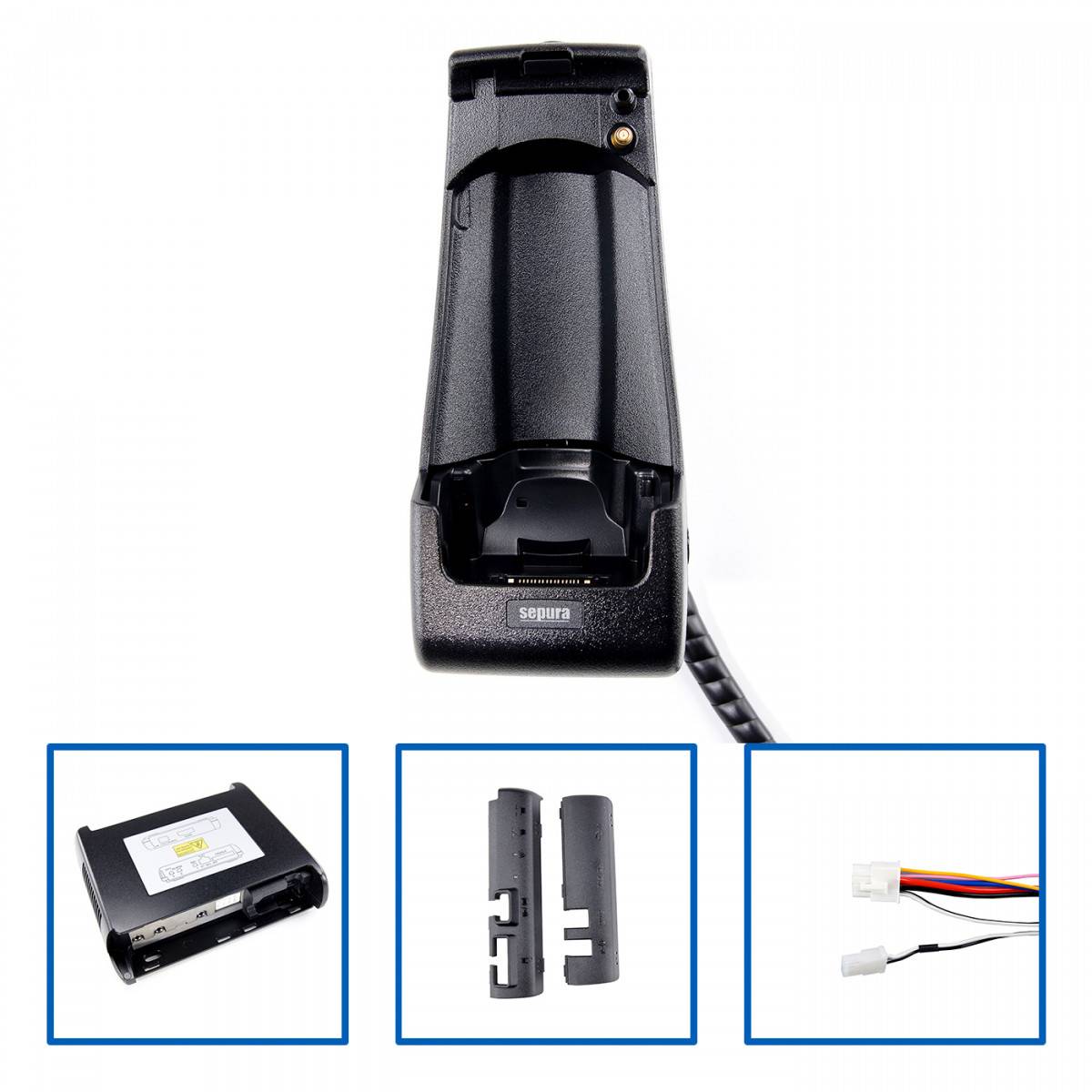 SEPURA Kfz-Ladehalterung aktiv 12V für STP8/9000 mit RFID Chip, OHNE Audiozubehör B16845 300-00797