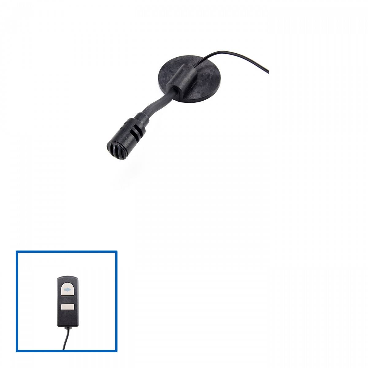 SEPURA Freisprech-Set mit Schwanenhals-Mikrofon und PTT für Sepura SCC/HBC/AIU 41800280