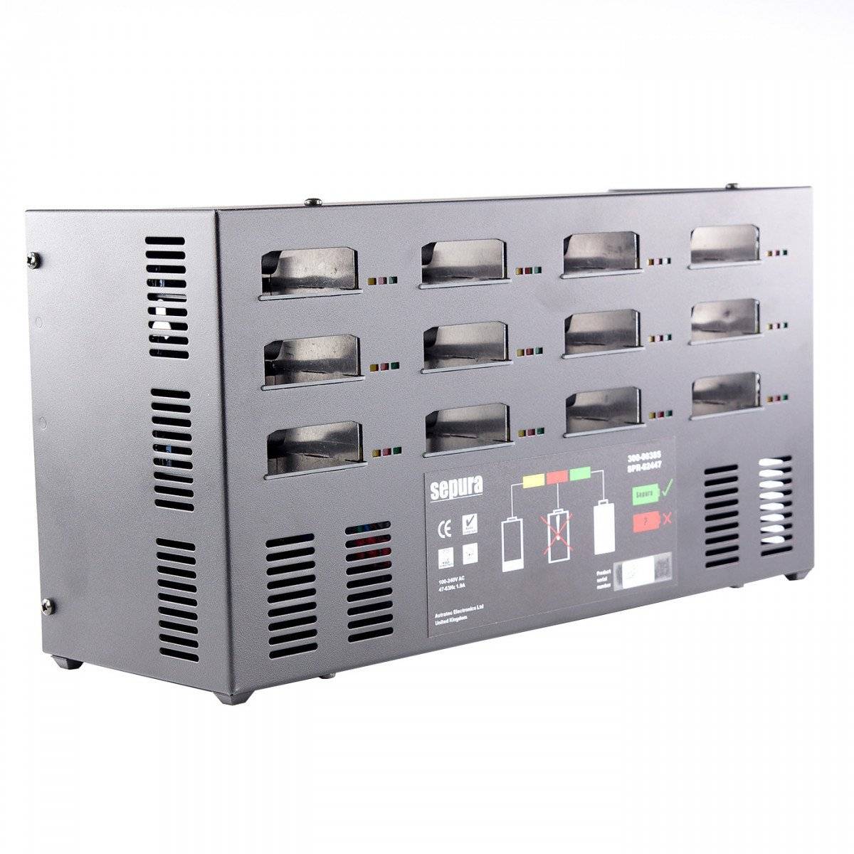 SEPURA 12fach Ladegerät nur zur Einzelladung des Akkus von STP8/9000, SC20, SC21 B16977