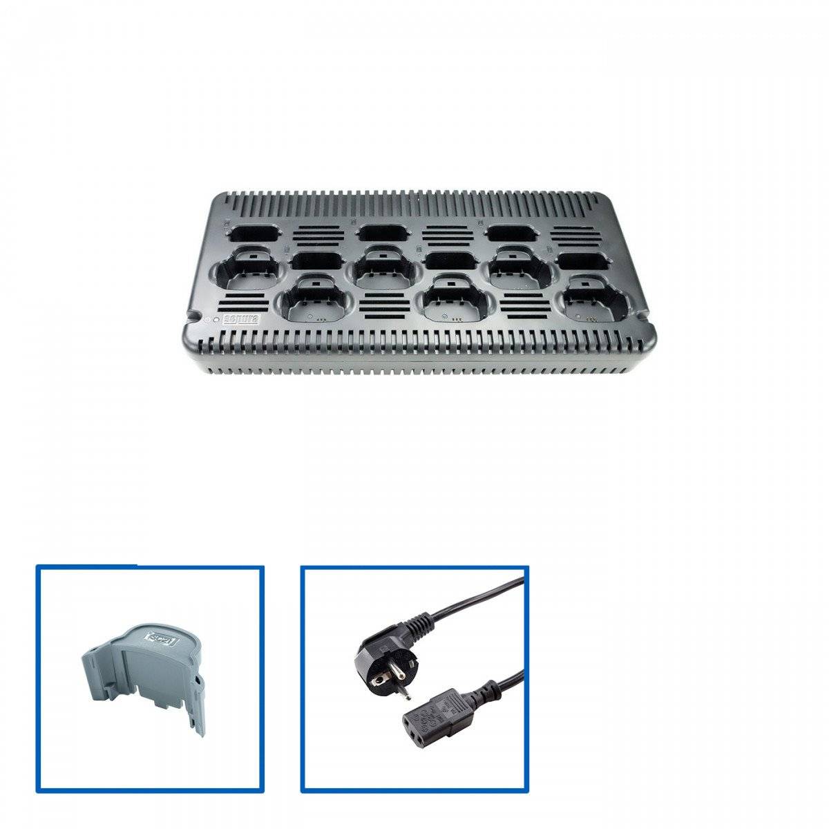 SEPURA 6+6 Ladegerät für STP8/9000, SC20, SC21 für 6 Geräte und/oder 6 Akkus 41800111