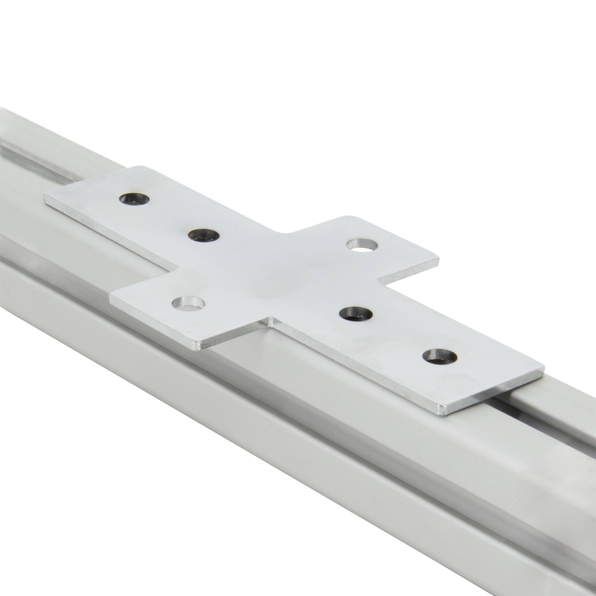 SCHMIDT systemprofile Verbinderplatte 158x85x36mm Nut 8 Stahl verzinkt Kreuz-Verbindungsplatte Aluprofil-Zubehör