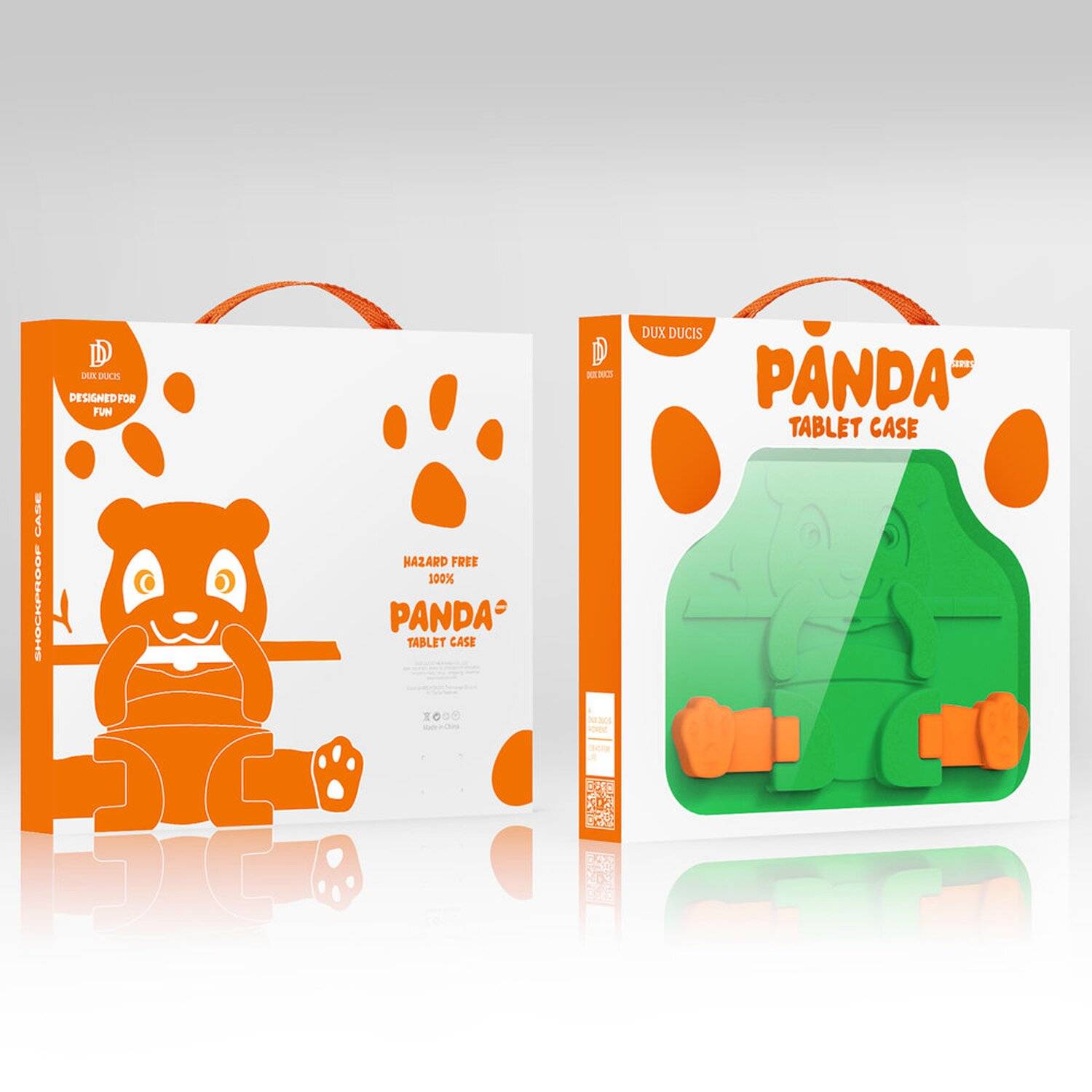 Dux Ducis Panda Armor Tablet Tasche Gehäuse für iPad Mini 6 2021 Schutzhülle für Kinder + Standfunktion EVA Grün