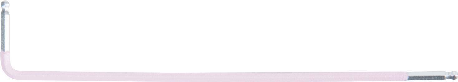 KS TOOLS Werkzeuge-Maschinen GmbH Doppel-Kugelkopf-Innensechskant-Winkelstiftschlüssel, XL, 2,0mm, Pink (151.4302)