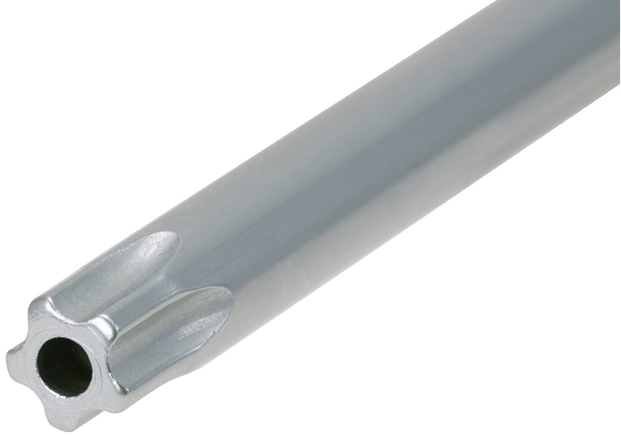 KS TOOLS Fünfstern-Winkelstiftschlüssel, Bohrung, lang, TS8