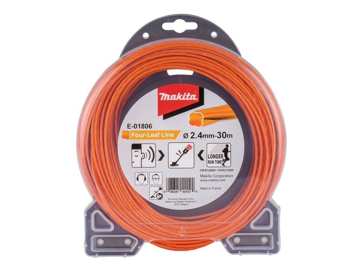 Makita - Fadenstücke - 2.4 mm - Länge: 30 m - für Makita DUR368AZ, DUR368LZ, DUR369AZ, UR012GZ02, UR101CZ