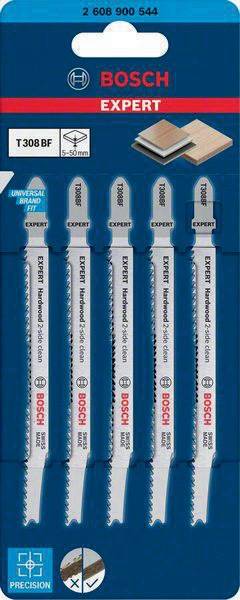 Stichsägeblatt Hardwood 2-side T 308 BF Gesamt-L.117mm Zahnt.2,2mm 5 St./Karte