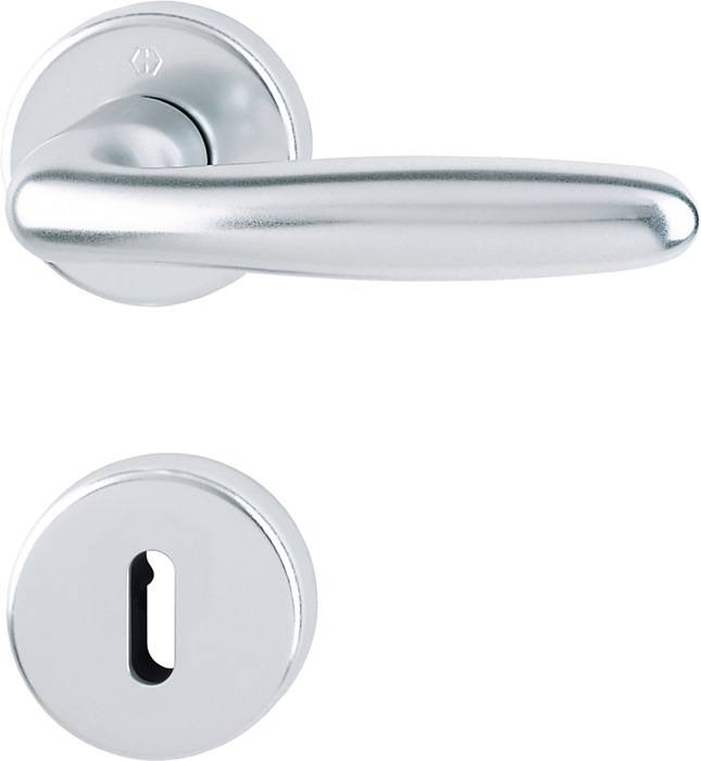 Rosettengrt.Verona 1510/42KB/42KBS Alu.F1 OB DIN L/R D/D HOPPE