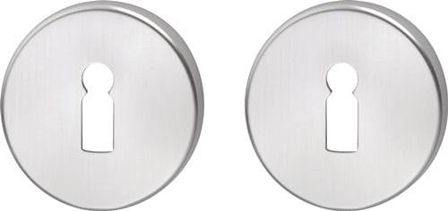 edi Schlüsselrosetten-Paar 055 VA F00 Schildst.8mm BB rd - 1055/0000/00