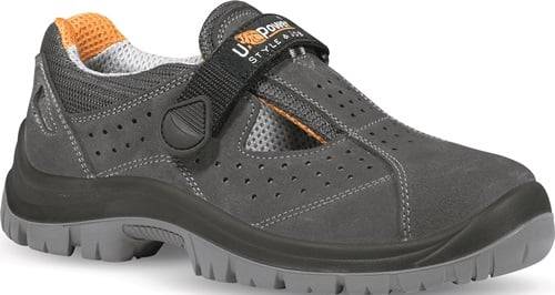 U.POWER Sicherheitssandale MAGIC Gr.44 grau Leder S1P SRC EN20345 - BC30335-44