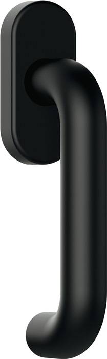 Fenstergriff 111PBFG PA 90 tiefschwarz 30mm Stand.HEWI