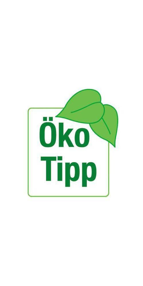 Das Bild zeigt ein grünes Blattdesign mit dem Text 