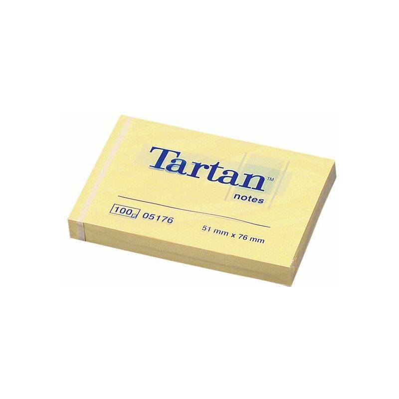 Tartan Notes Haftnotizen, 127 x 76 mm, hellgelb,