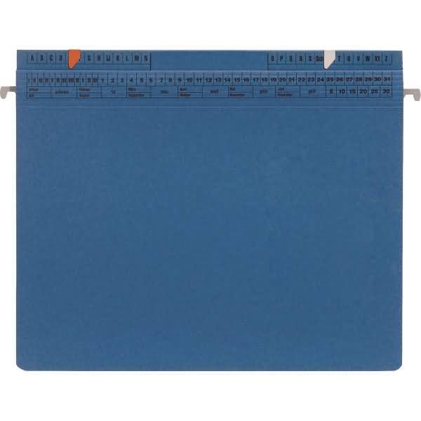 SoldanPlus Kanzlei-Hängehefter CLASSIC, 2 Abheftvorrichtungen, Rechts-/Linksheft, blau