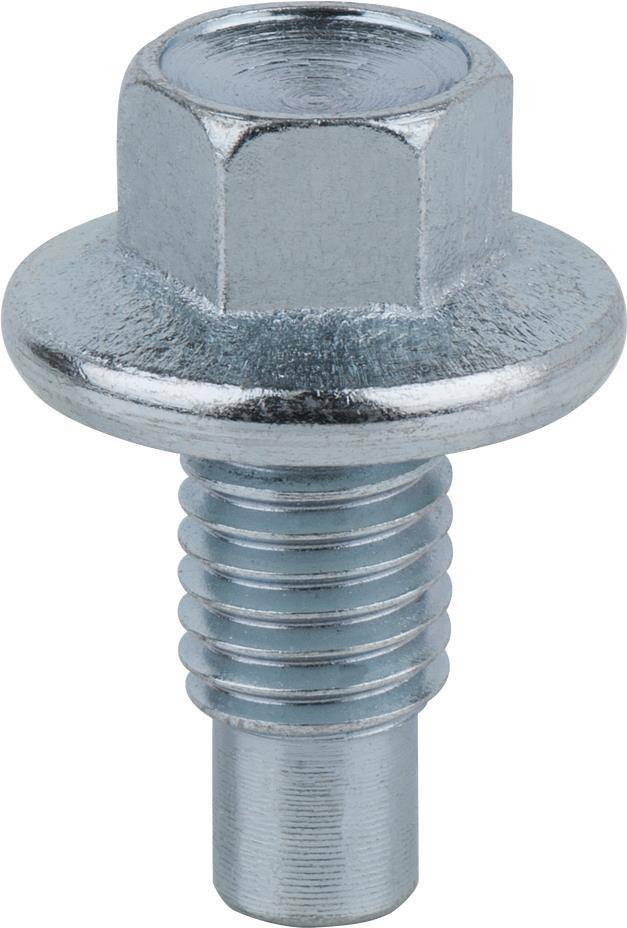 KS TOOLS Ölablassschraube, Außen6kant 15mm, M12x1,75x25mm, 10er-Pack, 37 mm (430.1138)