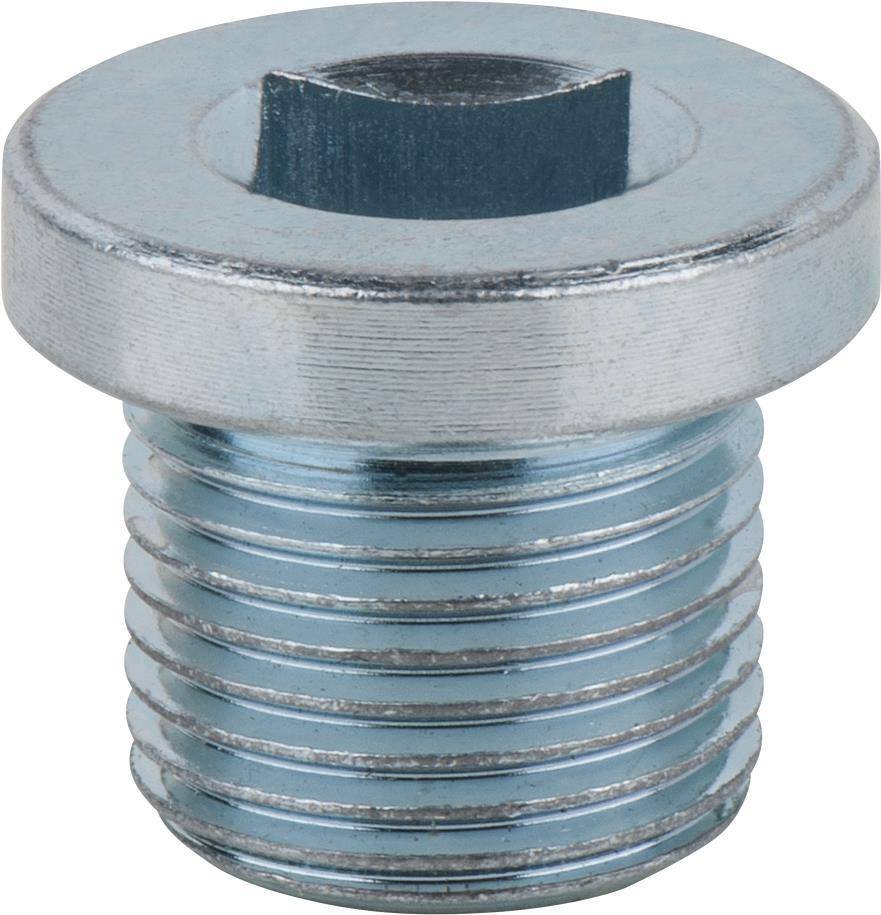 KS TOOLS Ölablassschraube, Innen4kant 8mm, M18x1,5x16mm, 25er-Pack (430.2159)