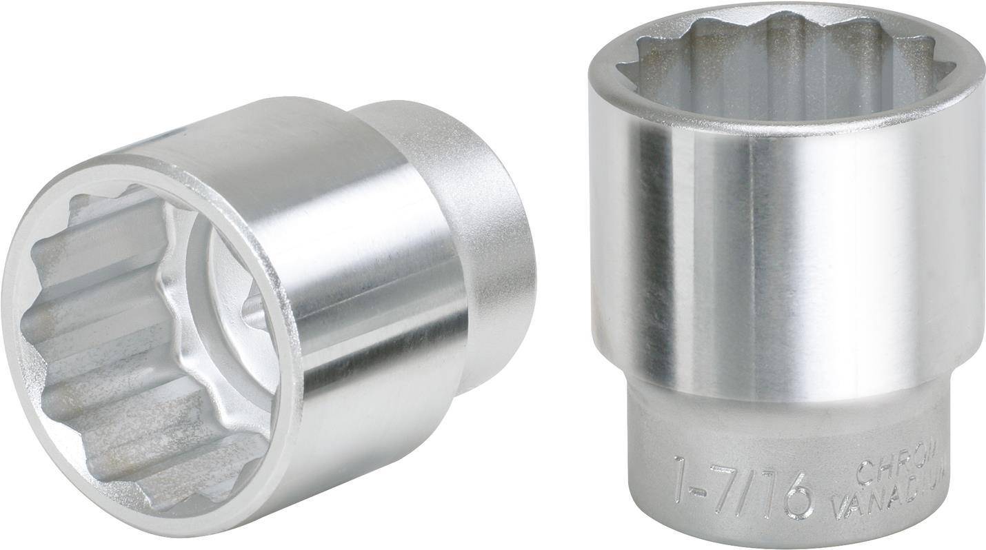 KS TOOLS 2,50cm (1'') 12-kant-Stecknuss, kurz, 1.1/2 (911.1074)