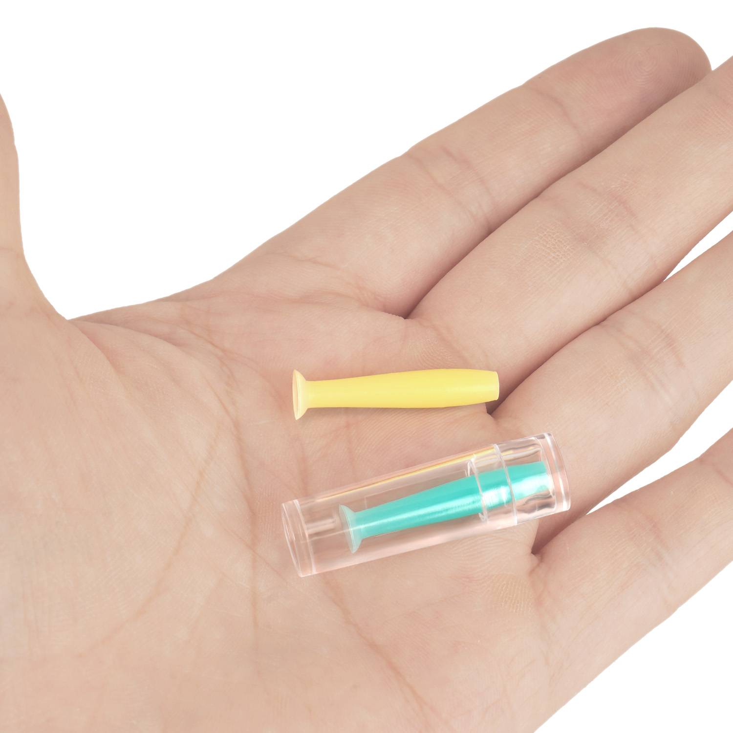 JB White 4er Set Kontaktlinsensauger, Linsensauger für harte Linsen, Formstabile Jahreslinsen und Ortho-K Kontaktlinsen, mehrfarbig (4 Sauger - nur