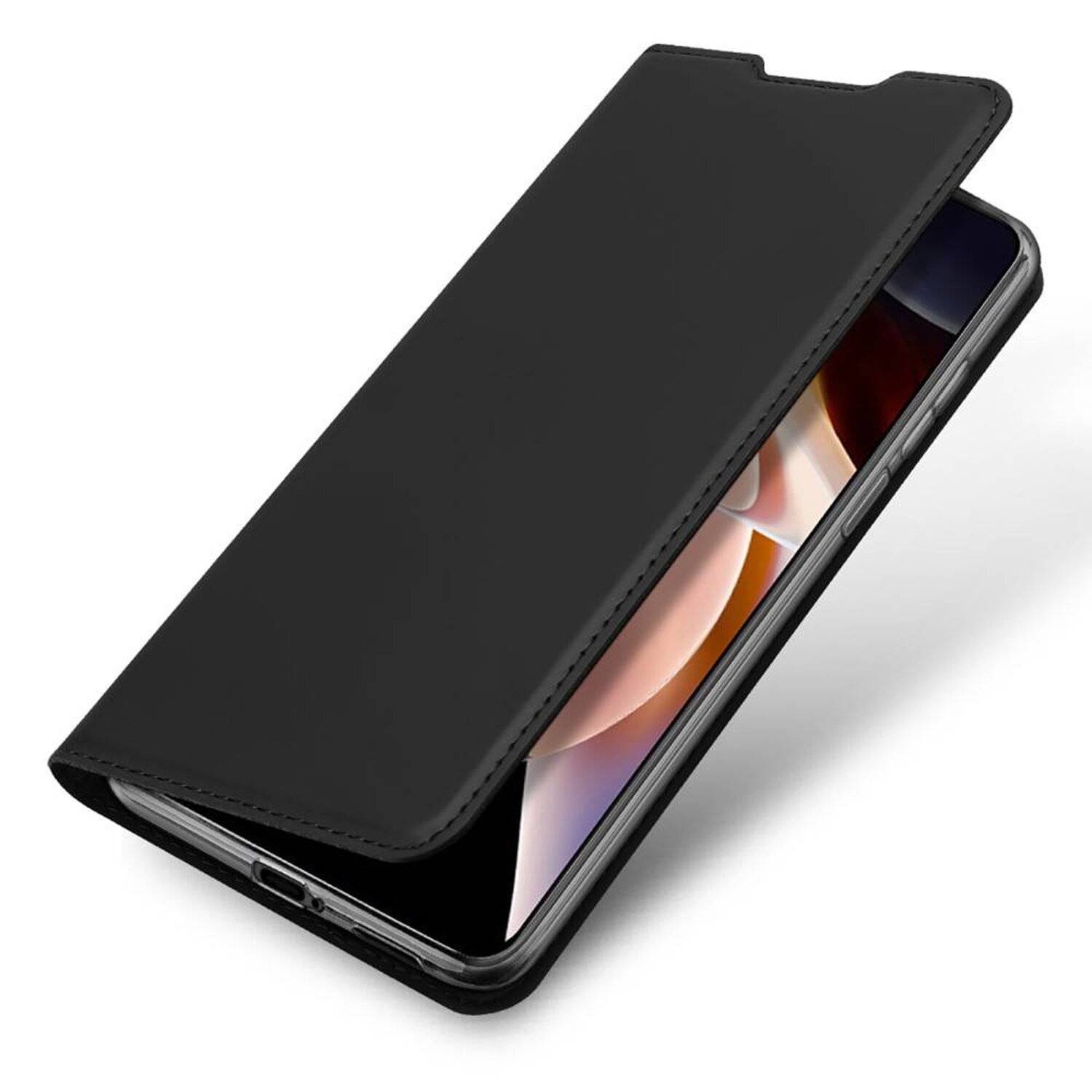 Buch Tasche "Dux Ducis" für XIAOMI REDMI NOTE 11 PRO PLUS Handy Hülle Schutzhülle mit Standfunktion, Kartenfach Schwarz