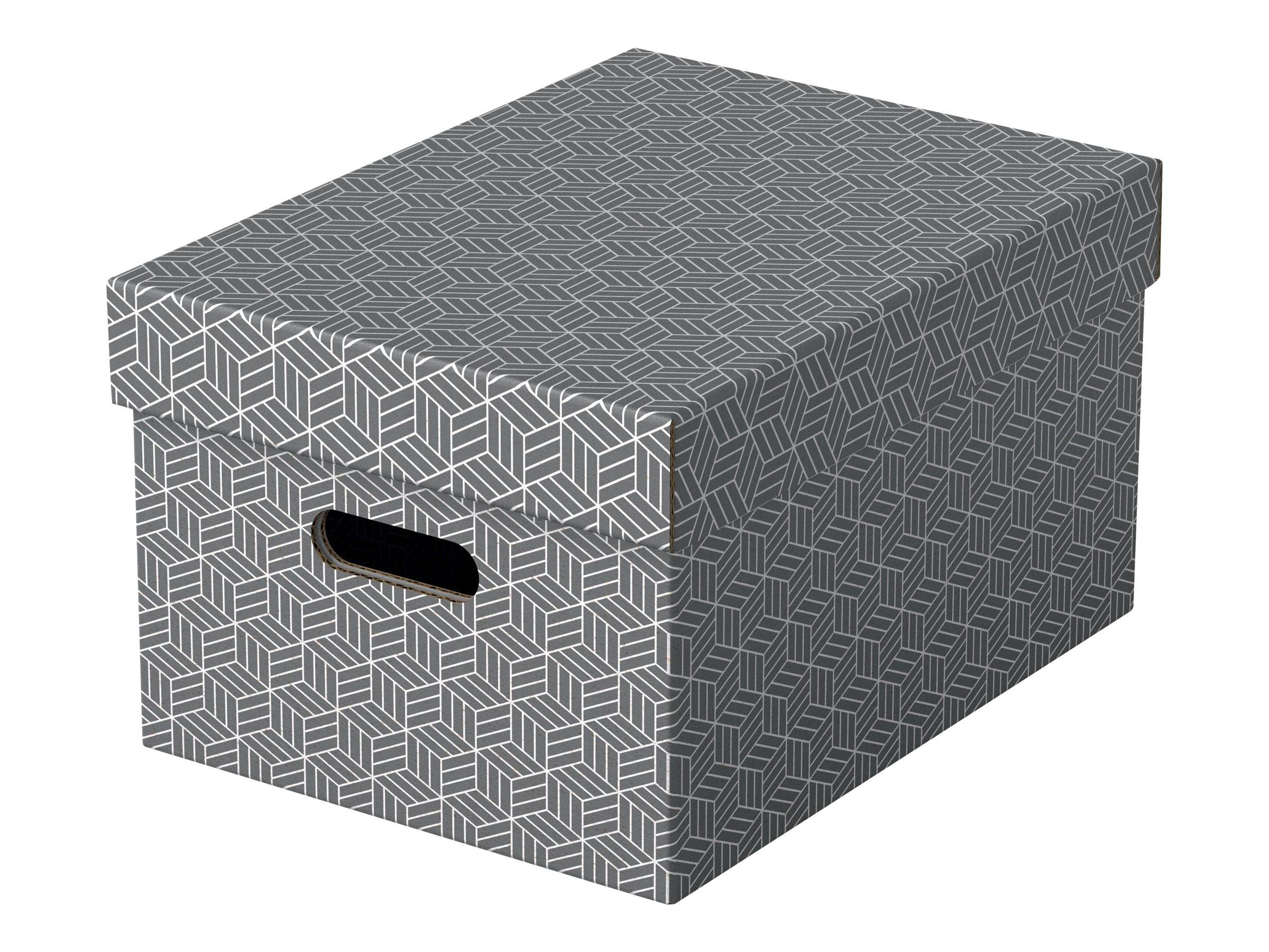 ESSELTE LEITZ - Esselte Home - Aufbewahrungsbox - mittel - Grau (Packung mit 3)