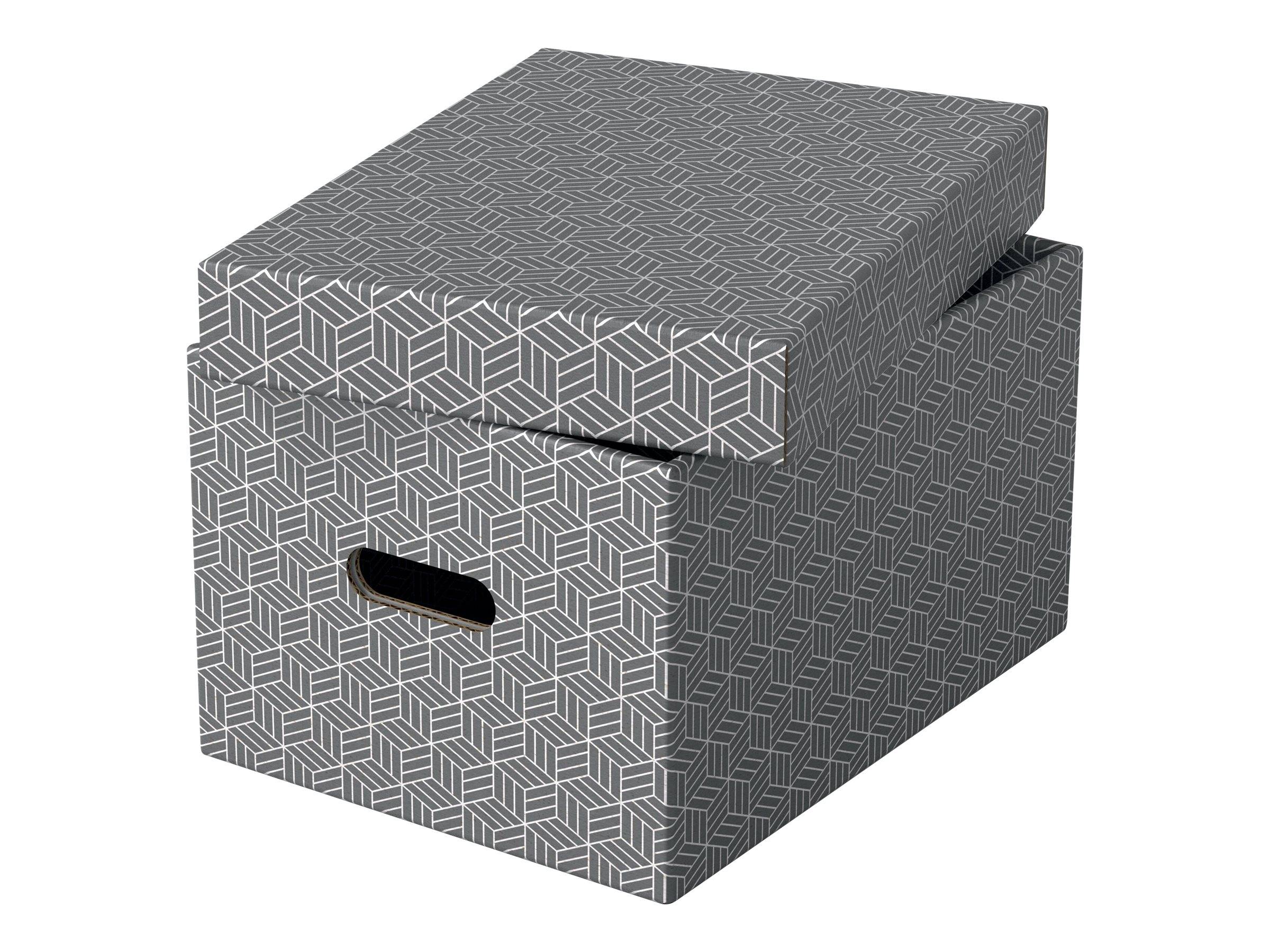 ESSELTE LEITZ - Esselte Home - Aufbewahrungsbox - mittel - Grau (Packung mit 3)
