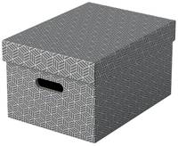 ESSELTE LEITZ - Esselte Home - Aufbewahrungsbox - mittel - Grau (Packung mit 3)