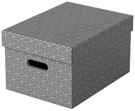 Esselte Leitz Home - Aufbewahrungsbox - mittel - Grau (Packung mit 3)