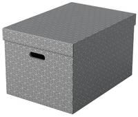 ESSELTE LEITZ - Esselte Home - Aufbewahrungsbox - groß - Grau (Packung mit 3)