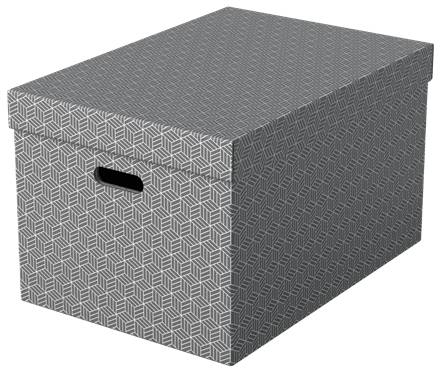 Esselte Leitz Home - Aufbewahrungsbox - groß - Grau (Packung mit 3)
