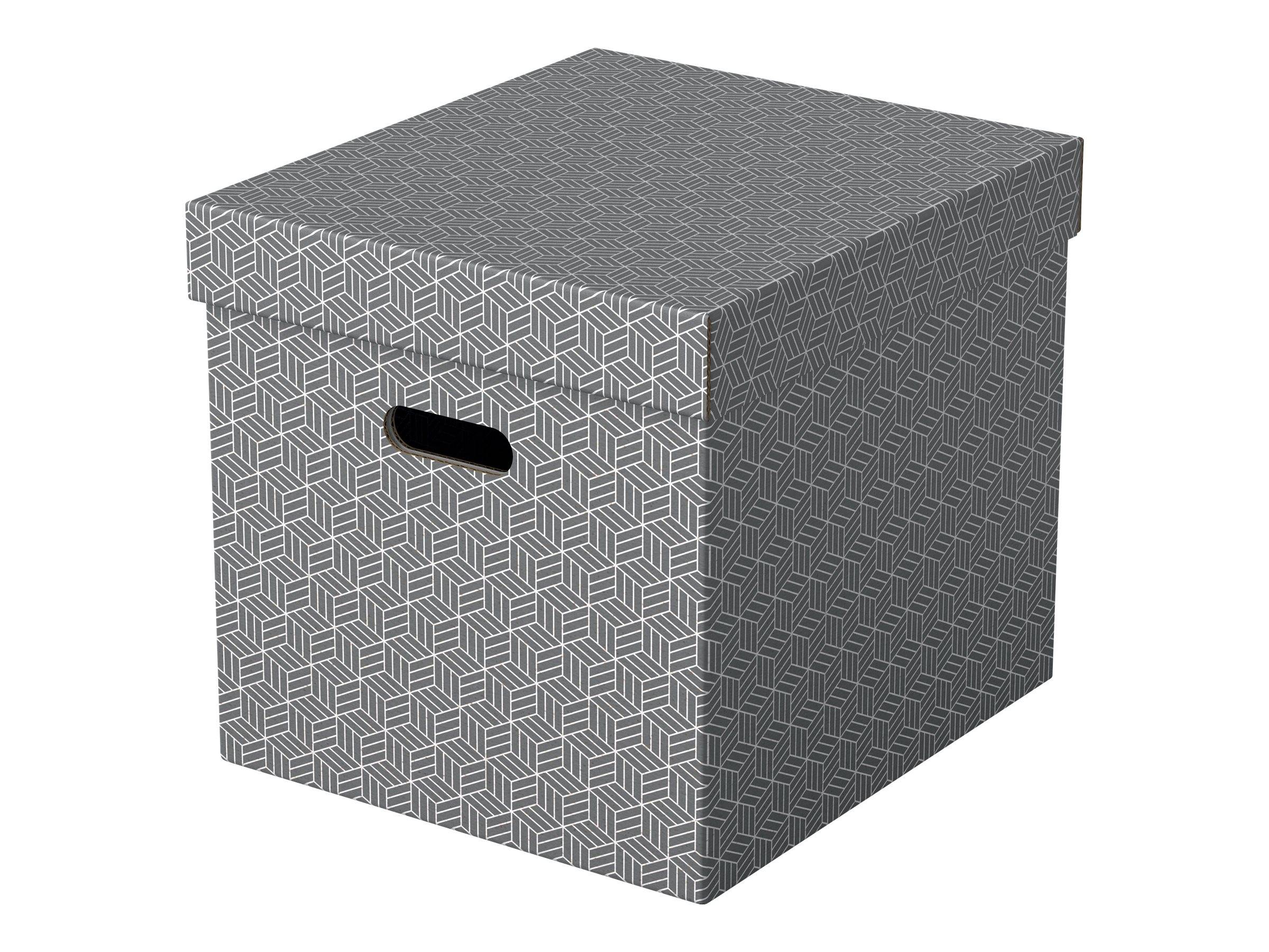 ESSELTE LEITZ - Esselte Home - Aufbewahrungsbox - groß - Grau (Packung mit 3)