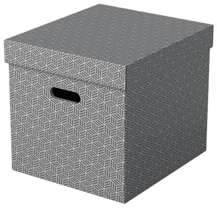 Esselte Leitz Home - Aufbewahrungsbox - groß - Grau (Packung mit 3)