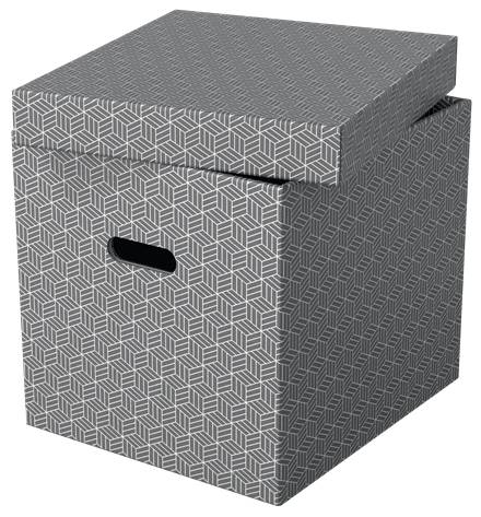 Esselte Leitz Home - Aufbewahrungsbox - groß - Grau (Packung mit 3)