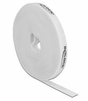 DeLOCK Velcro - Kabelbinderrolle - 10 m - weiß